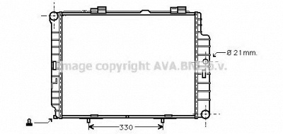 AVA QUALITY COOLING msa2287 -  Радиатор, охлаждение двигателя